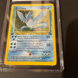CGC 8.5 Articuno 1999 Fossil 1st Edition 2/62 Holo WOTC Pokemon Card 🥶 - Image 3