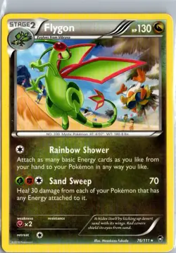 Flygon 76/111 - Pokemon XY Furious Fists Card - Image 1