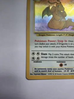 Dragonite - 4/62 - Pokemon Fossil Unlimited Holo Rare Card - Image 2