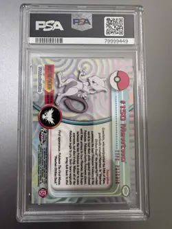 2000 Topps Pokemon Chrome Mewtwo Pokemon TV Card #150 PSA GEM-MT 10 - Image 4