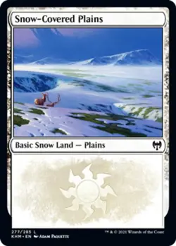 Snow-Covered Plains (277) x1 NM Magic the Gathering 1x Kaldheim mtg card - Image 1