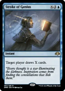 Stroke of Genius x1 NM Magic the Gathering 1x Dominaria Remastered mtg card - Image 1