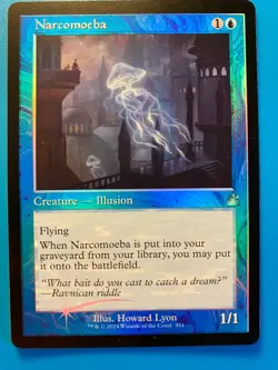 MTG 1x FOIL RETRO Narcomoeba # 151 Ravnica Remastered Magic the Gathering x1 NM - Image 1
