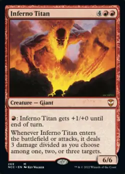 Inferno Titan x1 NM Magic the Gathering 1x Commander Streets of New Capenna mtg - Image 1