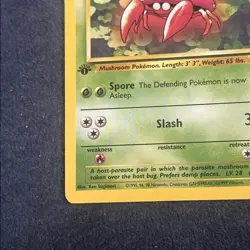 Pokemon TCG Parasect 41/64 Jungle 1st Edition LP - Image 3