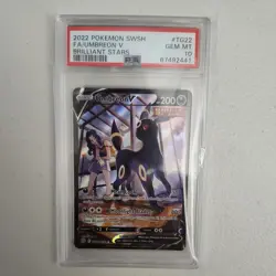 Umbreon V TG22/TG30 Pokemon Swsh09 Brilliant Stars F/A Trainer Gallery PSA 10 - Image 1