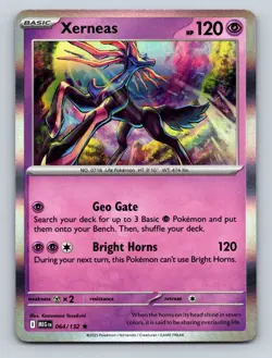 Xerneas Holo Rare Mega Evolution #064/132 Pokemon Card - Image 1