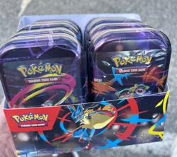 Pokemon TCG Mega Evolution MEGA HEROES MINI TIN DISPLAY Factory Sealed FAST SHIP - Image 2