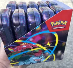 Pokemon TCG Mega Evolution MEGA HEROES MINI TIN DISPLAY Factory Sealed FAST SHIP - Image 4
