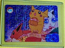 EEVEE PIKACHU JIGGLYPUFF Pocket Monsters Vending Machine Prism Sticker Pokemon - Image 1