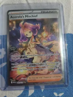 Pokemon Mega Evolution Acerola's Mischief Secret Illustration Rare, #183/132 - Image 1