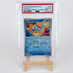 2023 POKEMON MEW EN-151 POKEMON CENTER 151 PRE-ORDER PROMO #007 SQUIRTLE PSA 10 - Image 1
