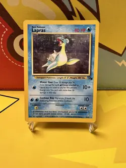 Pokemon TCG - 1999 Lapras 10/62 - Fossil - Holo Rare - LP/EXCELLENT - Image 1