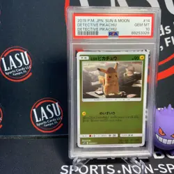PSA 10 Pokemon Japanese 2019 Detective Pikachu 014 Sun & Moon - Image 1