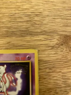 Mewtwo Non Holo Wotc Black Star Promo Pokemon Card No.3 WB Gold Stamp - Image 3