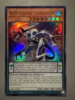 YUGIOH D/D COUNT SURVEYOR ASIA ENGLISH EDITION CR09-AES05 ULTRA RARE (1ST RUN) - Image 1