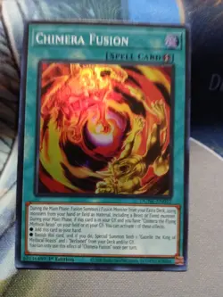 Yugioh Chimera Fusion Super Rare DUNE-EN052 1st Edition Near Mint - Image 1