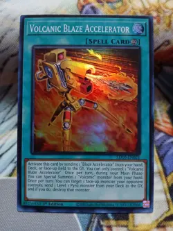 Yugioh Volcanic Blaze Accelerator Super Rare LD10-EN021 1st Edition Near Mint - Image 1