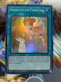 Yugioh Vernusylph Corolla Super Rare POTE-EN061 1st Edition Near Mint - Image 1