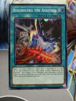 Yugioh Rekindling the Ashened Super Rare LEDE-EN094 1st Edition Near Mint - Image 1