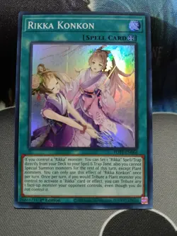 Yugioh Rikka Konkon Super Rare POTE-EN066 1st Edition Near Mint - Image 1