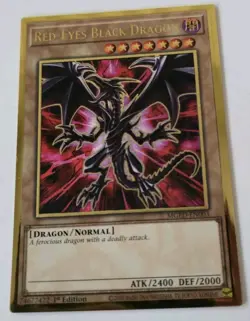 Yugioh! Red-Eyes Black Dragon Premium Gold Rare, MGED-EN003 NM - Image 2