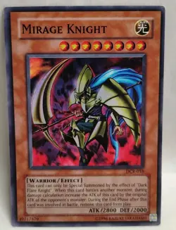 Yugioh - Mirage Knight DCR-018 Unlimited Editon Super Rare Holo LP NICE - Image 1
