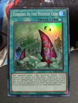 Yugioh Terrors in the Hidden City Super Rare DABL-EN069 1st Edition Near Mint - Image 1