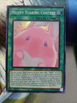 Yugioh Melffy Staring Contest Super Rare POTE-EN063 Near Mint - Image 1