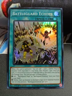 Yugioh Battleguard Echoes Super Rare LEDE-EN082 1st Ed Near Mint - Image 1