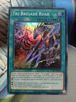 Yugioh Tri-Brigade Roar Super Rare CYAC-EN053 1st Ed Near Mint - Image 1