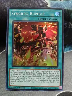 Yugioh Synchro Rumble Super Rare AGOV-EN060 1st Ed Near Mint - Image 1