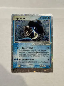 Pokemon TCG Lapras EX Holo Ultra Rare Card Ruby & Sapphire 99/109 - Image 1