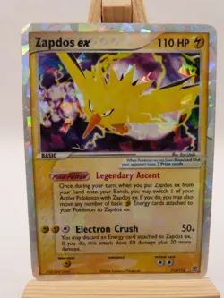 Pokemon Secret Rare EX Card - Zapdos 116/112 (Ex Fire Red Leaf Green) - Image 1