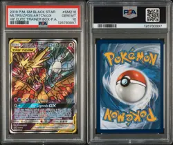 Moltres & Zapdos & Articuno GX SM210 PSA 10 Holo Promo Pokemon Card - Image 3