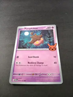 Pokemon Trick Or Trade Pumpkaboo Common Card 077/182 NM - Image 1