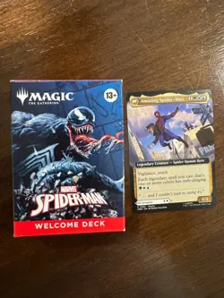 NYCC COMIC CON Magic The Gathering Spider-Man BLACK Welcome Deck & PROMO CARD - Image 1