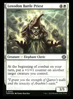 Loxodon Battle Priest FOIL Tarkir: Dragonstorm MTG NM - Image 1