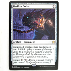 x4 Basilisk Collar Foundations Rare Colorless Artifact Equipment M/NM MTG TCG - Image 1