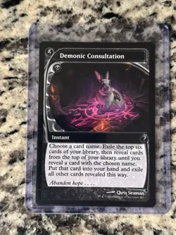 MTG - MB2 - Demonic Consultation (Future Sight) #181 - Regular Near Mint - Image 1