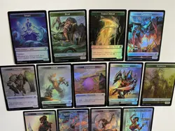 MTG BRO *Foil* Full-Art Double-sided Tokens (12/12 + 1) The Brothers War Cmb Shp - Image 3