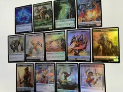 MTG BRO *Foil* Full-Art Double-sided Tokens (12/12 + 1) The Brothers War Cmb Shp - Image 4