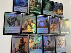 MTG BRO *Foil* Full-Art Double-sided Tokens (12/12 + 1) The Brothers War Cmb Shp - Image 5