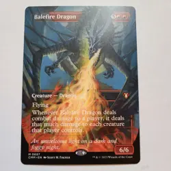 Magic the Gathering - Balefire Dragon (Borderless) - Commander Masters - NM - Image 1