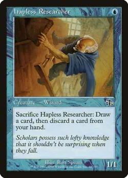 HAPLESS RESEARCHER X 4 E/X+ JUDGMENT MAGIC THE GATHERING - Image 1