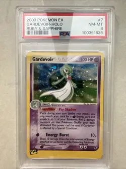 2003 Pokemon EX Gardevoir PSA 8 Ruby Sapphire Holo Nm-Mint 7/109 WOTC - Image 1
