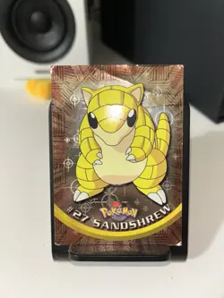 1999 Pokemon Topps #27 Sandshrew TV Animation Edition Holo Foil Series 1 - Image 1