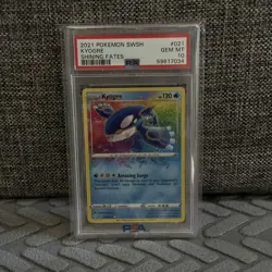 PSA 10 Kyogre #21 Amazing Rare SWSH Shining Fates 2021 Pokemon GEM MINT - Image 1