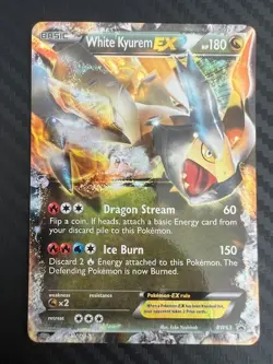 Pokemon TCG White Kyurem EX BW63 Black & White Promo LP/MP - Image 1