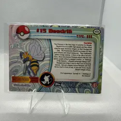 Beedrill 2000 Topps Series 1 Pokemon #15 Tv Animation Edition - Image 2